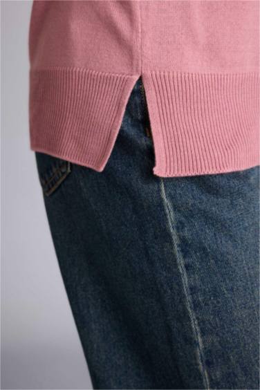 Relax Fit Basıc Triko Kazak - Görsel 6