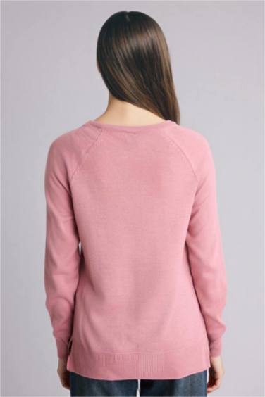 Relax Fit Basıc Triko Kazak - Görsel 7