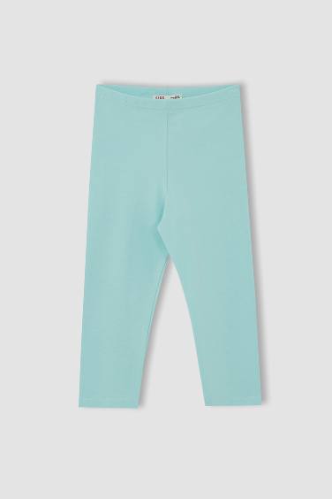 Girl Slim Fit Basic Capri Boy Tights