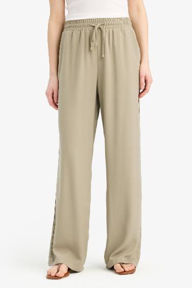 Florida Belmando Fabric High Waist Wide Leg Trousers