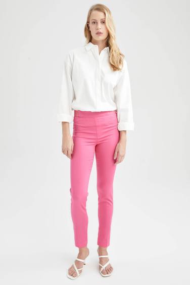 Valentina Cigarette Straight Leg Satin Trousers