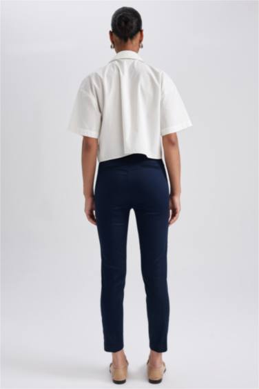 Брюки сигареты из сатина