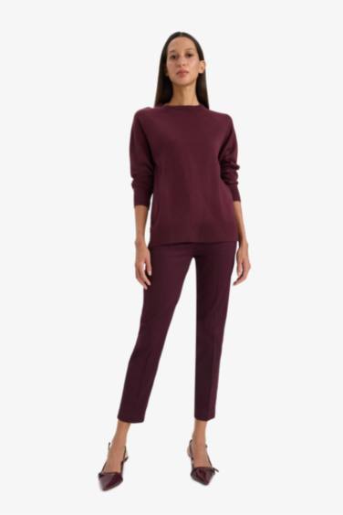 Sigaret Normal Bel Düz Paça Saten Pantolon