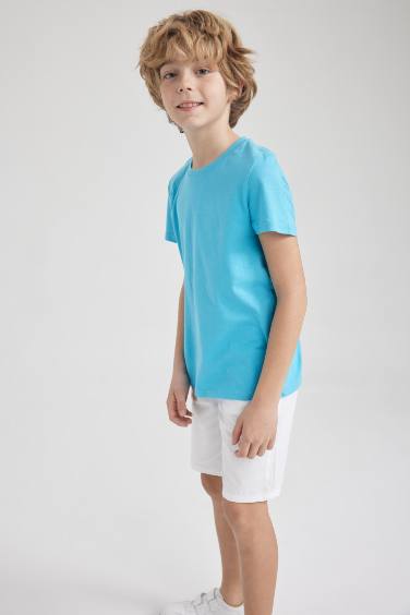 Boy Regular Fit Crew Neck Short Sleeved T-Shirt