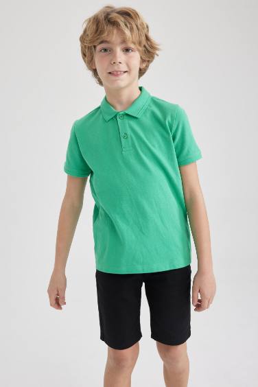 Boy Pique Short Sleeve Polo T-Shirt