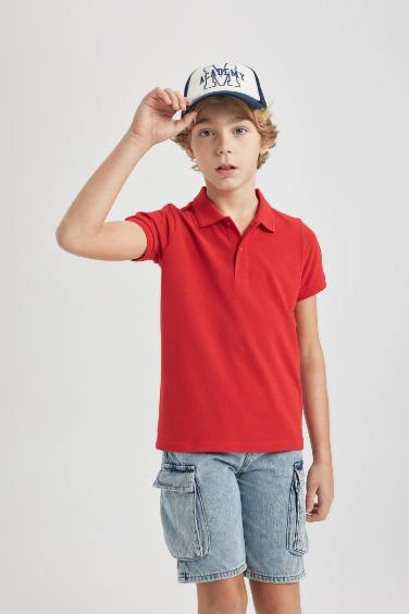 Boy Regular Fit Polo Neck Pique Polo T-Shirt