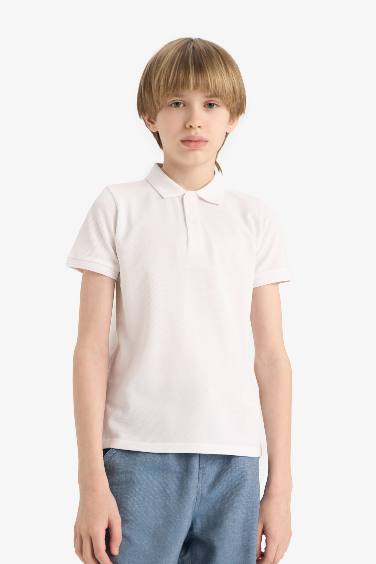 Футболка-поло с коротким рукавом для мальчиков, Школьная коллекция