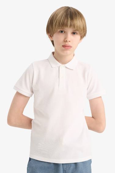 Футболка-поло с коротким рукавом для мальчиков, Школьная коллекция