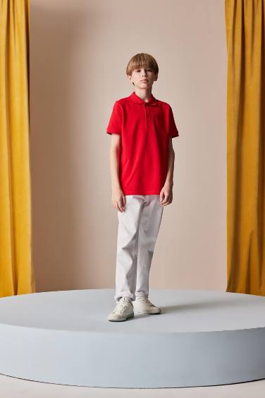 Boy Pique Short Sleeve Polo T-Shirt