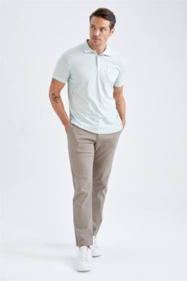 поло жаға микро принт жоғары Поло