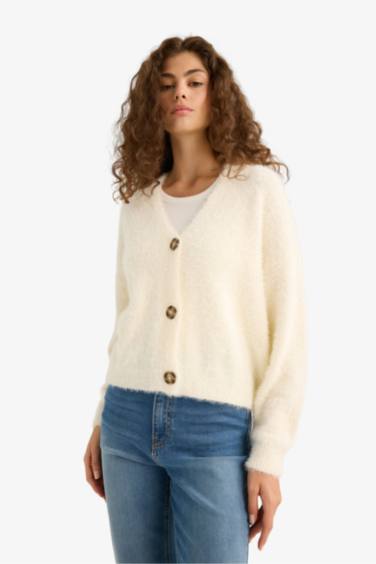 كارديجان تريكو اوفر سايز بياقة V