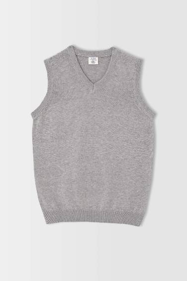 Boy V-Neck Knitwear Sweater