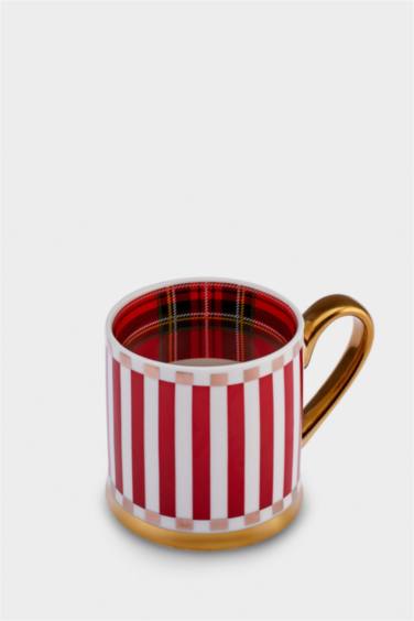 KARACA X DEFACTO NEW YEAR 25 KIRMIZI ÇİZGİLİ 330 ML KUPA