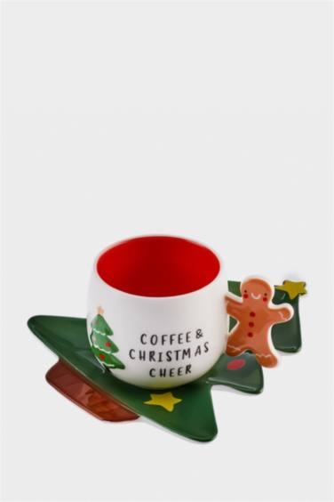 KARACA X DEFACTO NEW YEAR 26 ÇAY FİNCANI VE ÇAM AĞACI TABAĞI 180 ML