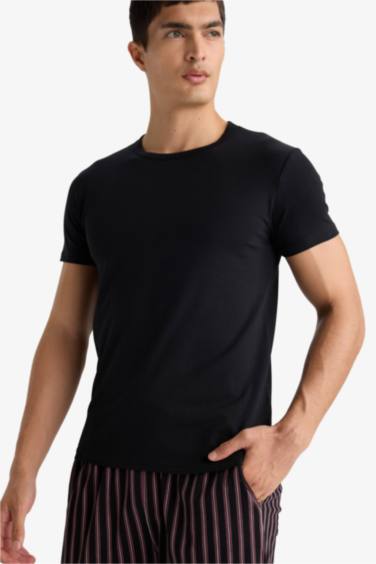 Slim Fit Short Sleeve Knitted Tops