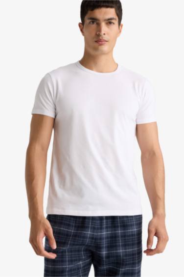 Slim Fit Dar Kesim Bisiklet Yaka Üst