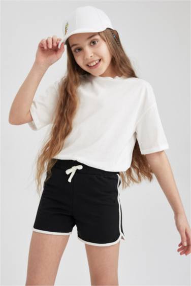 Girl Sweatshirt Fabric Shorts