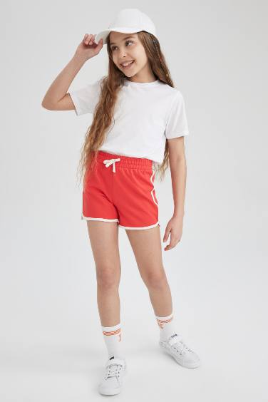 Short En Coton Peigné Pour Fille