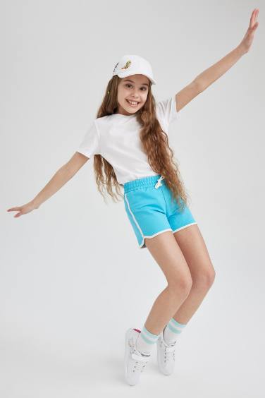 Girl Sweatshirt Fabric Shorts