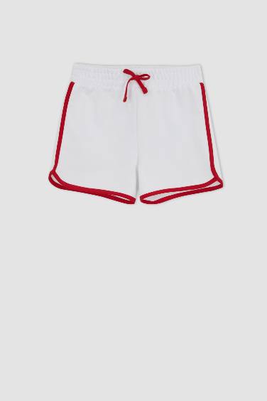 Short En Coton Peigné Pour Fille