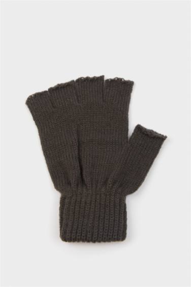Gants en tricot à doigts ouverts pour homme