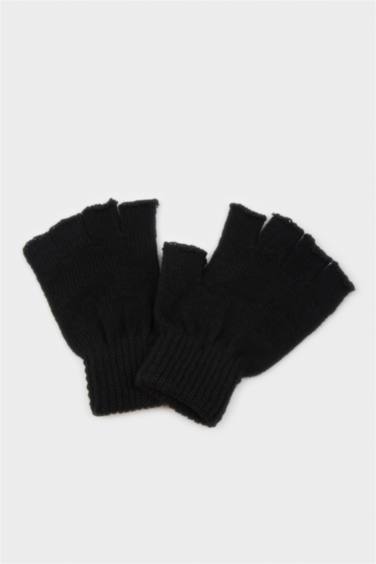 Gants en tricot à doigts ouverts pour homme