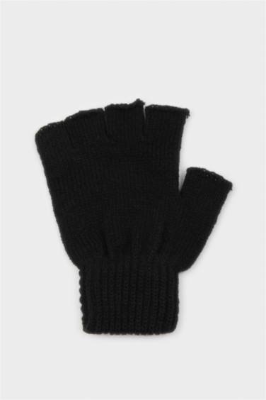 Gants en tricot à doigts ouverts pour homme