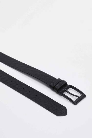 حزام رجالي جلد صناعي منقوش