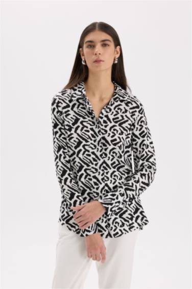 қалыпты пішім Ұзын жеңді көйлек