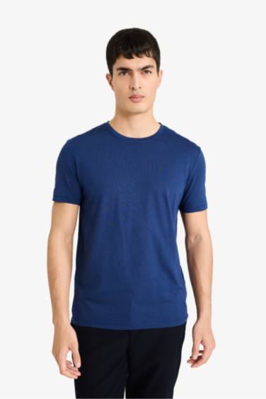 Футболка Slim Fit с круглым вырезом и коротким рукавом