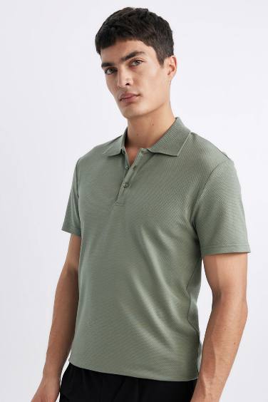 Slim Fit Crew Neck Short Sleeve Cotton Basic T-Shirt