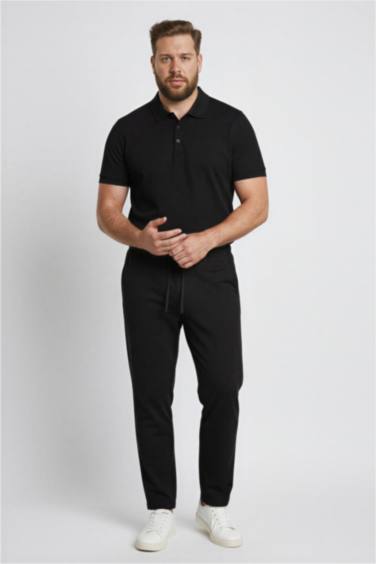 تيشيرت بولو سليم فيت بياقة بولو