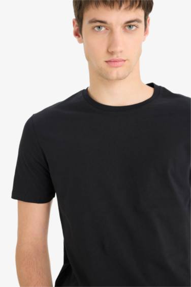 Regular Fit Crew Neck Basic T-Shirt