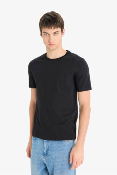 Regular Fit Crew Neck Basic T-Shirt