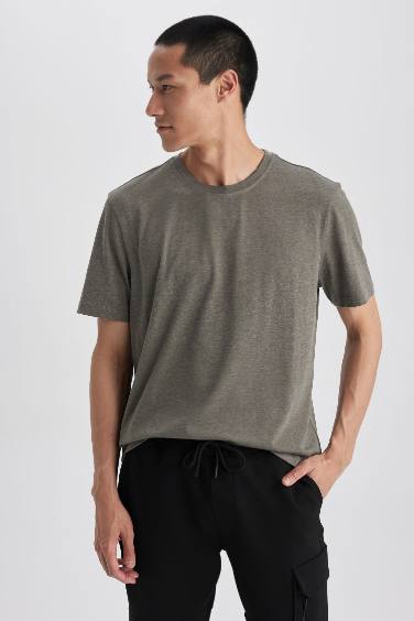 Regular Fit Crew Neck Basic T-Shirt