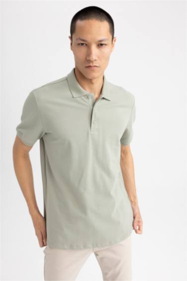 تي شيرت بولو قطن قصة عادية