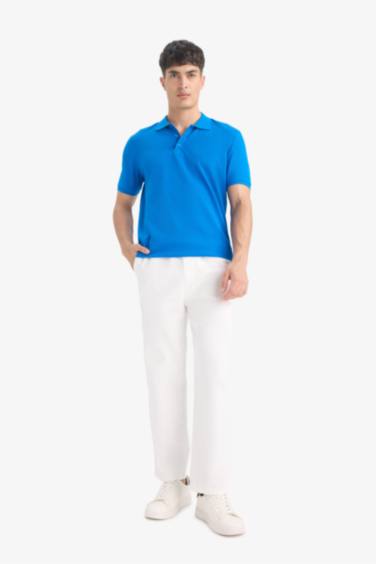 Regular Fit Pique Short Sleeve Polo T-Shirt