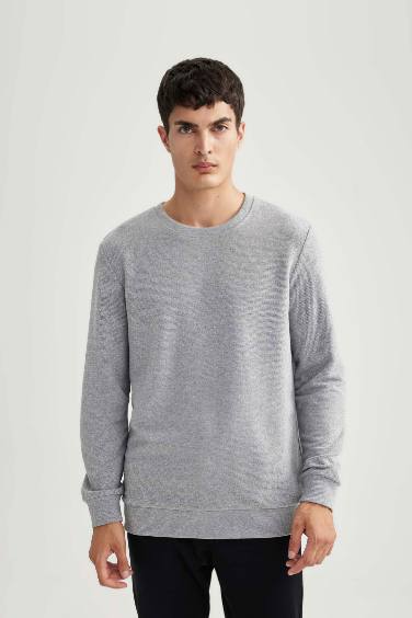 Relaxed Fit Half-zip Sweatshirt - Gray melange/Keith Haring - Men