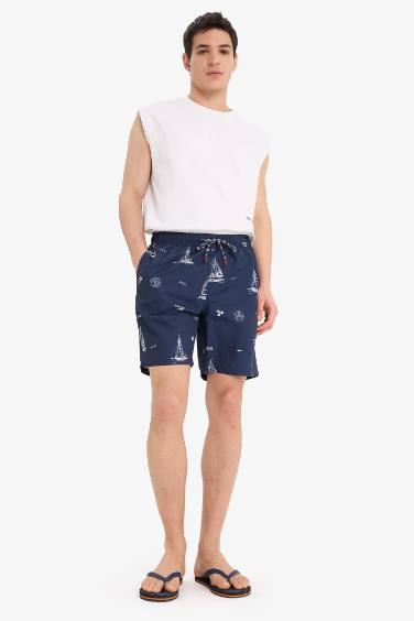 Regular Fit Printed Short Swim Shorts