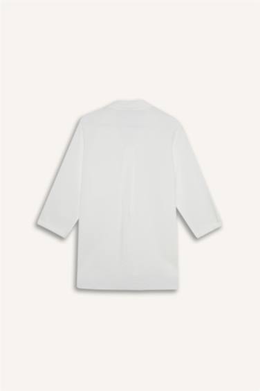 قميص كم طويل سامبل قصة عادية