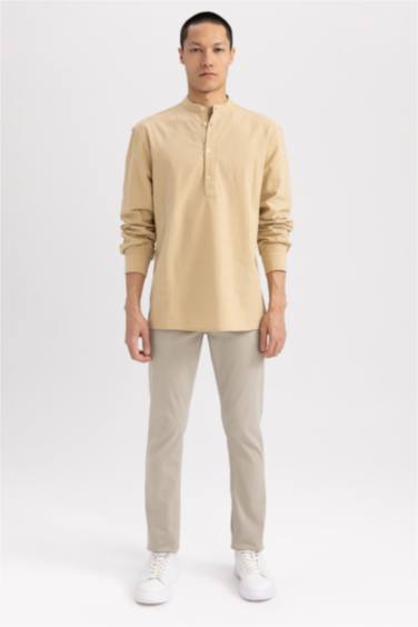 Chemise à col polo et manches courtes 100% coton