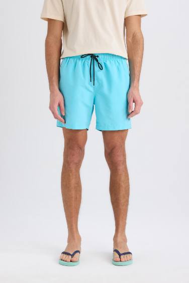 Mesh Lined Short Length Swim Shorts