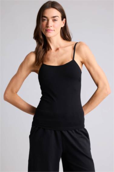 İp Askılı Kaplı Pamuklu Atlet