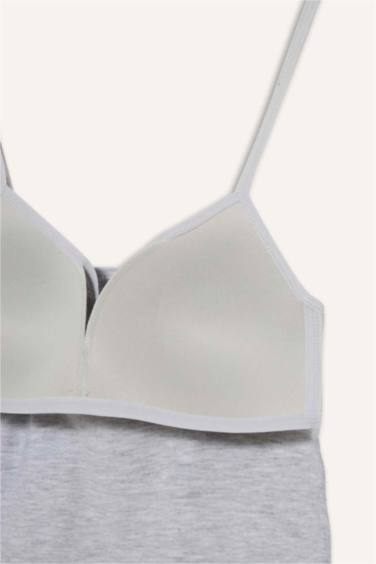 İp Askılı Kaplı Pamuklu Atlet - Görsel 9