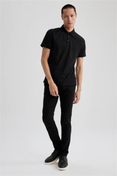 поло жаға микро принт пике Поло