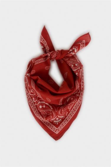 Kadın Desenli Pamuklu Bandana
