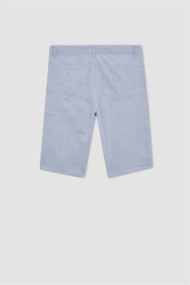 Бермуды стандартного кроя из льна