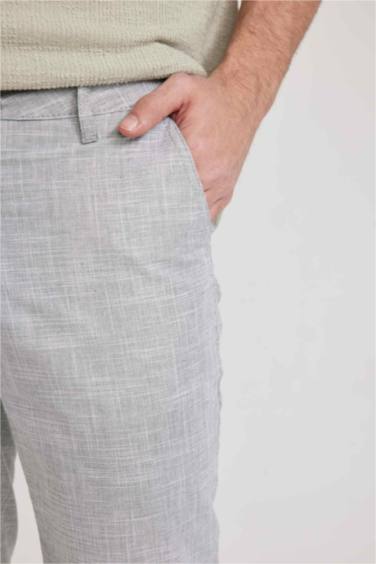 Бермуды стандартного кроя из льна