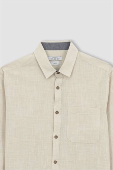 Базовая рубашка приталенного кроя