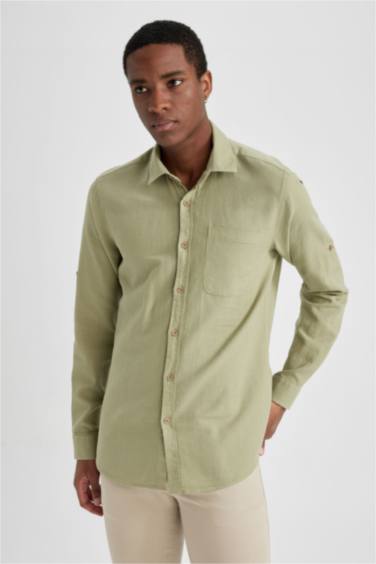 слим пішімі Ұзын жеңді көйлек